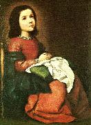 Francisco de Zurbaran girl virgin at prayer Sweden oil painting reproduction